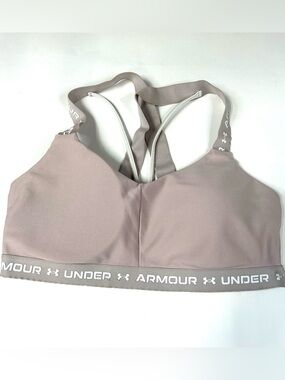 Under Armour Women’s Size Medium Sports Bra Strappy Pink No Wire #4223